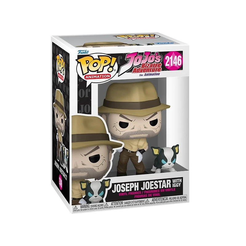 Funko Pop! Animation: JoJo’s Bizarre Adventure – Joseph Joestar with Iggy