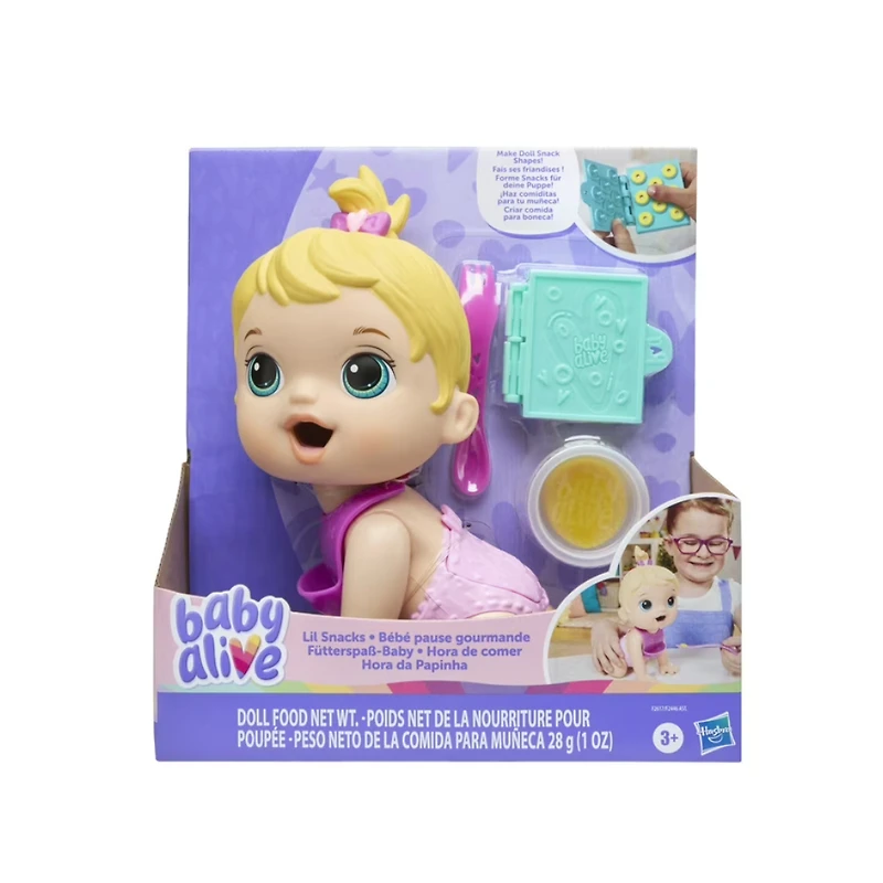 Baby Alive Lil Snacks Doll – Blonde Hair
