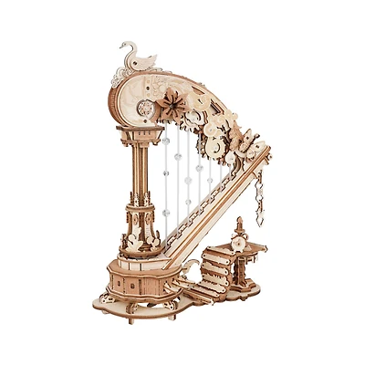 Robotime Magic Harp Music Box Wooden 3D Puzzle