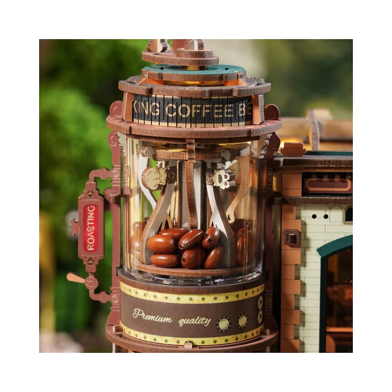 Robotime Dream Coffee Factory Music Box Wooden 3D Puzzle