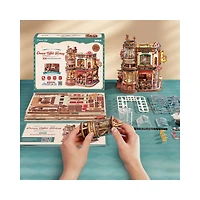Robotime Dream Coffee Factory Music Box Wooden 3D Puzzle