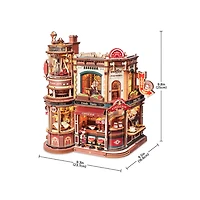 Robotime Dream Coffee Factory Music Box Wooden 3D Puzzle