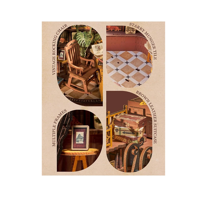 Robotime Rolife DIY Book Nook Kit – Silent Corner Study