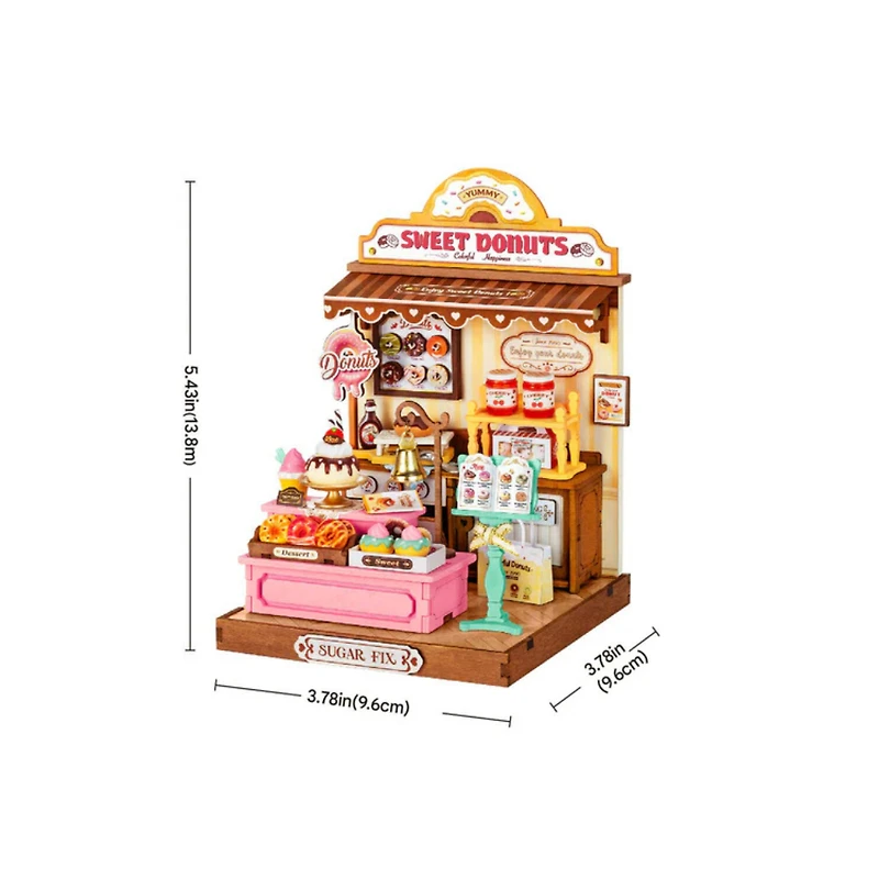 Robotime Rolife Sweetie’s Donut Shop DIY Miniature House