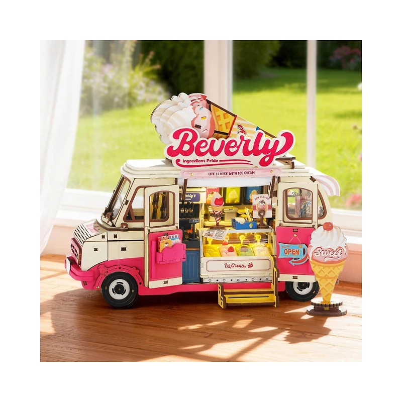 Robotime Rolife 3D Wooden Puzzle – Beverly’s Ice Cream Truck