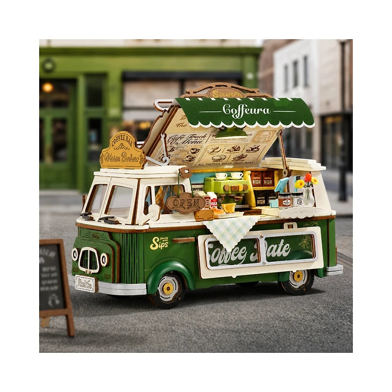 Robotime Rolife 3D Wooden Puzzle – Leo’s Coffee Truck