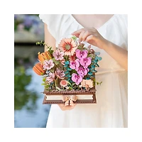 Robotime Rowood DIY 3D Flower Puzzle – Wooden Blooming Book