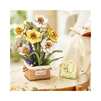 Robotime Rowood DIY Wooden Flower Bouquet Kit – Narcissus