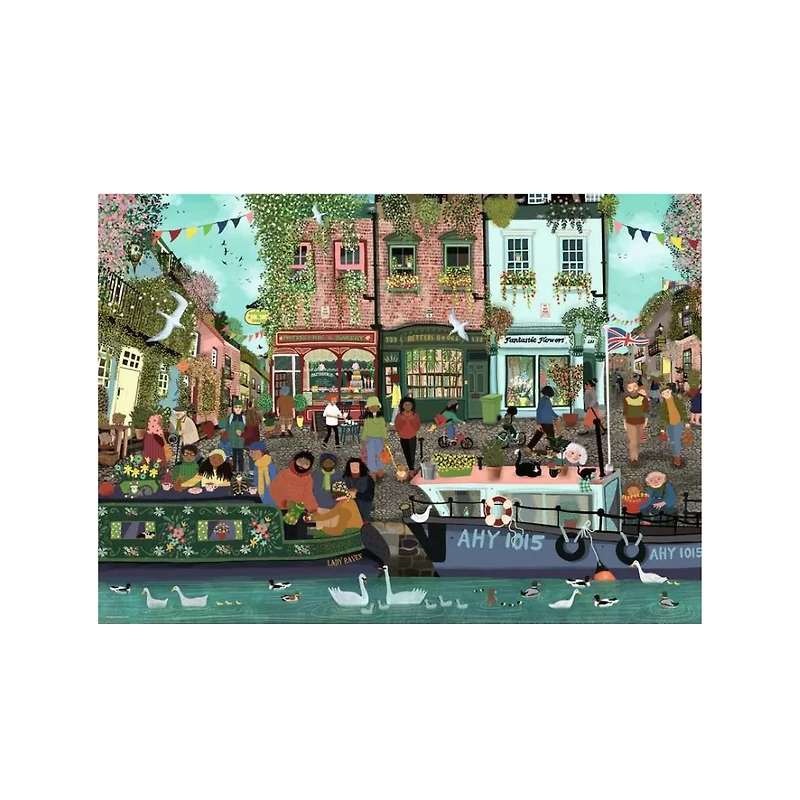 Ravensburger RIVERSIDE TOWN 1000 piece – Jigsaw Puzzle