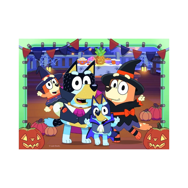 Ravensburger Bluey Halloween 12/16/20/24 Piece Jigsaw Puzzle 4 Pack