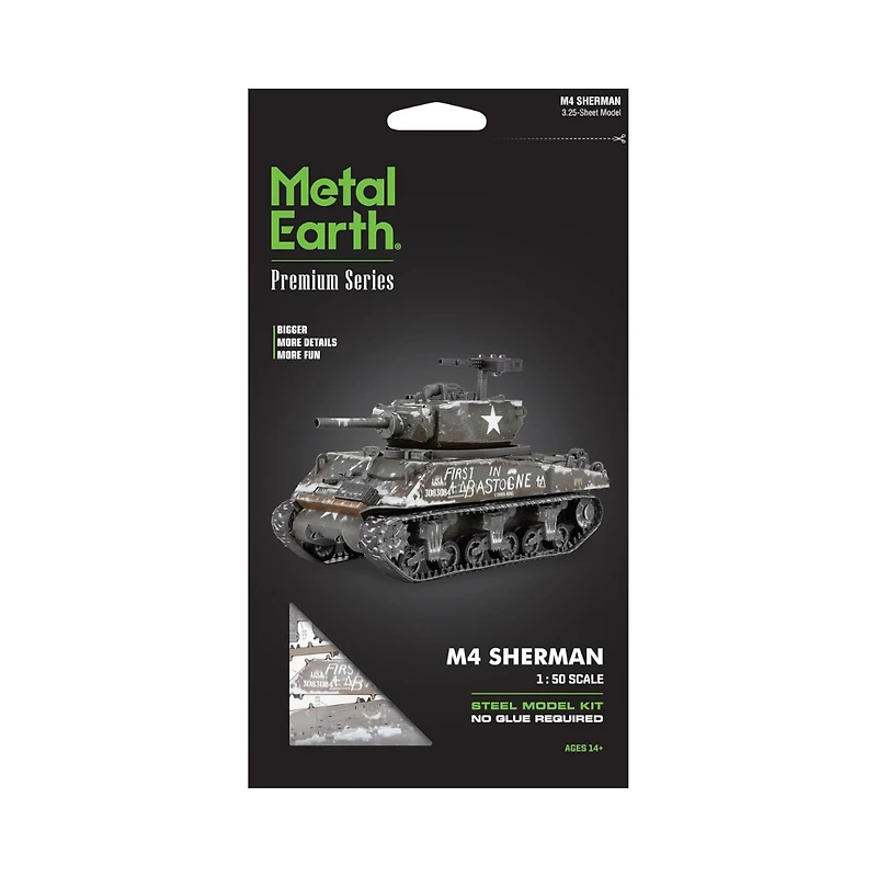 Metal Earth Premium Series M4 Sherman Tank 3D Metal Model Kit