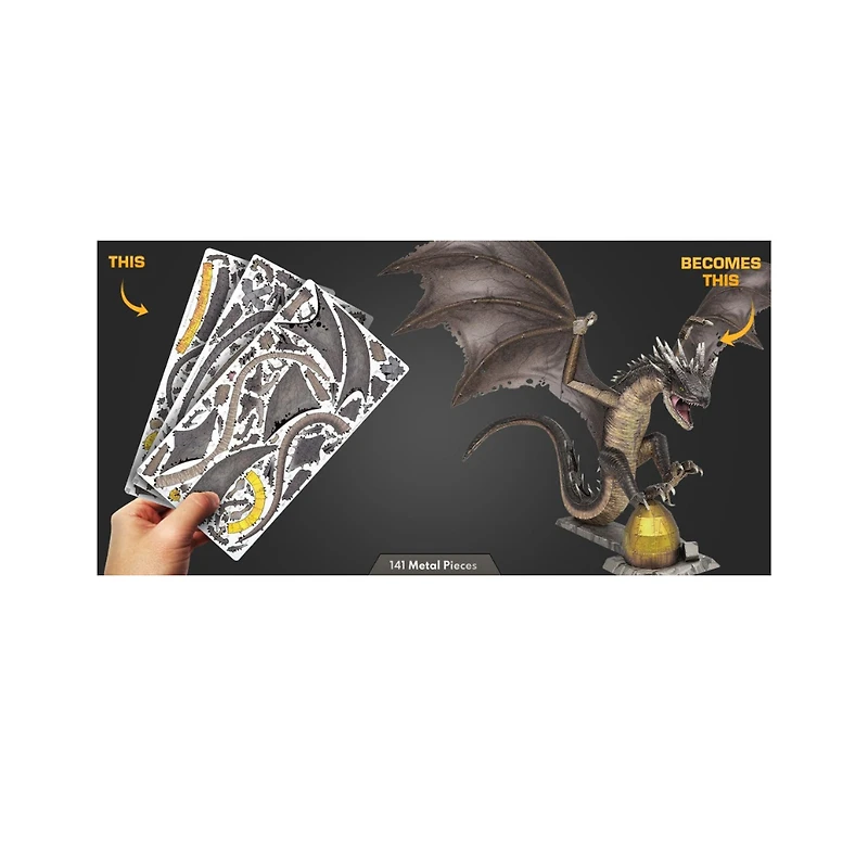 Harry Potter Hungarian Horntail Metal Model – Dragon Kit