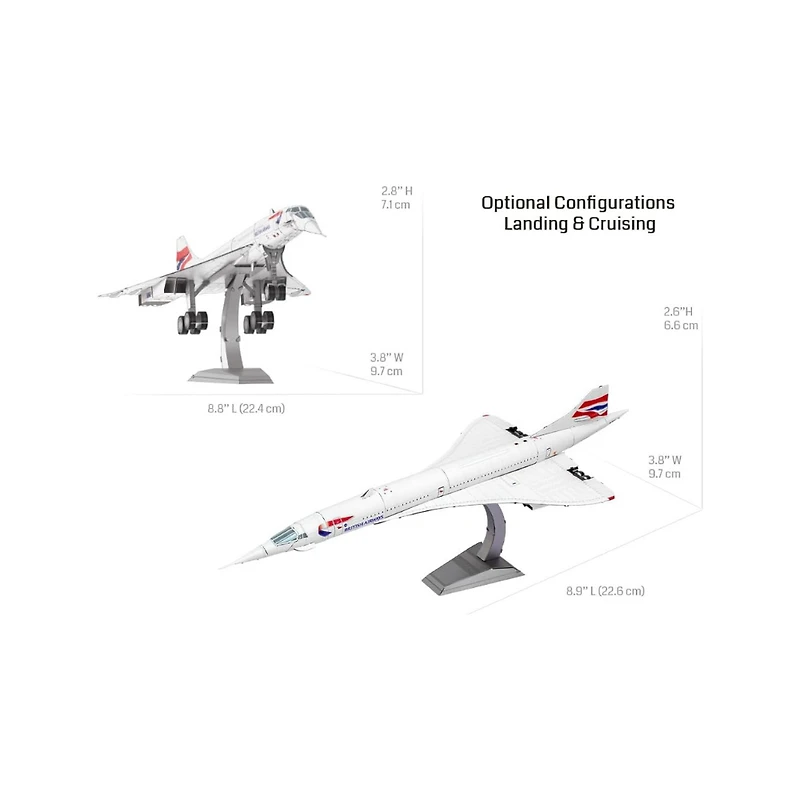 Concorde Metal Earth 3D Metal Model Kit