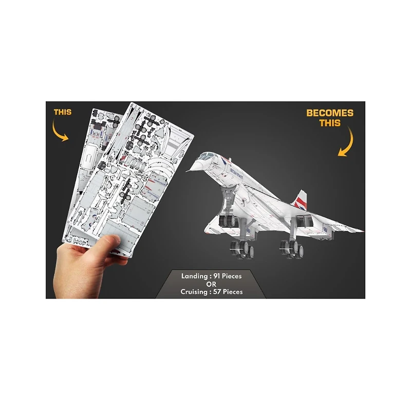 Concorde Metal Earth 3D Metal Model Kit