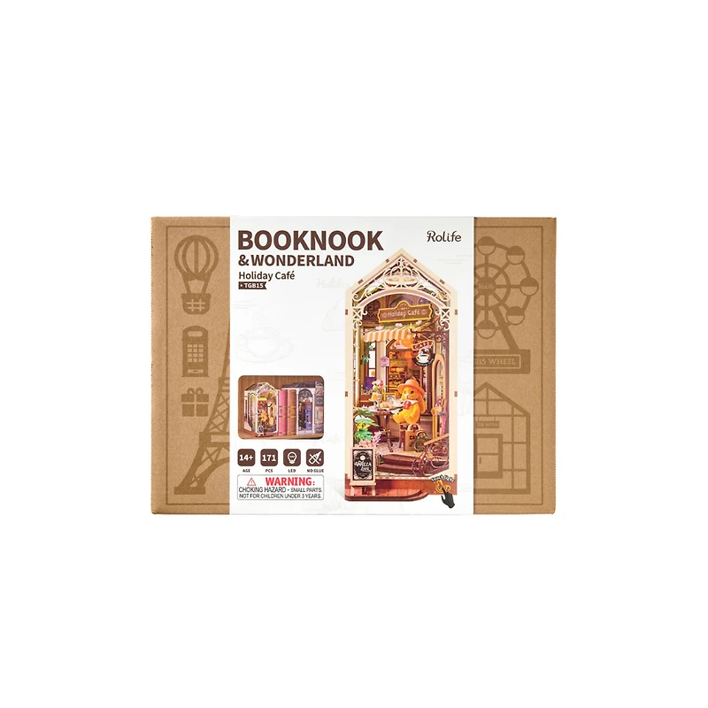 Robotime Rolife 3DWP Holiday Café  Wooden Puzzle Building