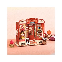 Robotime Rolife Sweet Chocolate Shop 3D Wooden Book Nook Kit