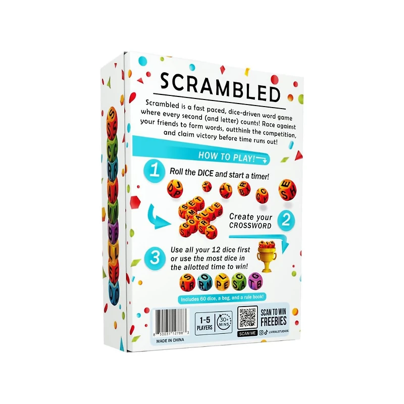 SCRAMBLED the Dice – Driven word Game
