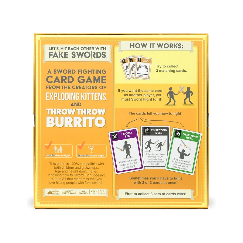 Let’s Hit Each Other with Fake Swords by Exploding Kittens – Card Game