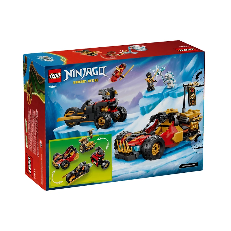 LEGO NINJAGO Kai and Cole’s Combiner Vehicles 394 Pieces