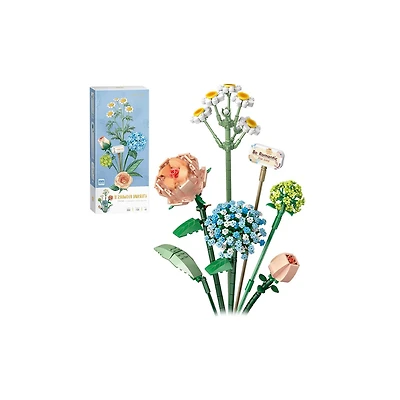 Eternal Blue Flower Building Set – 680 Pieces