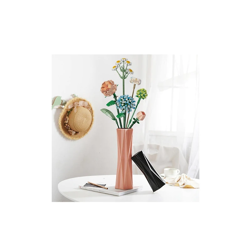 Eternal Blue Flower Building Set – 680 Pieces
