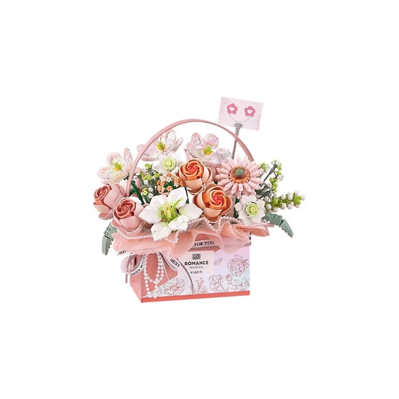 Gift Box Pink Flower Building Set – 1,212 Pieces