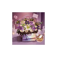 Gift Box Purple Flower Building Set – 1,179 Pieces