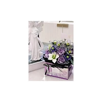 Gift Box Purple Flower Building Set – 1,179 Pieces