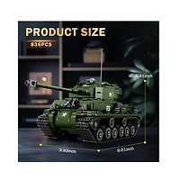 Sherman Tank Building Set – 836 Pieces