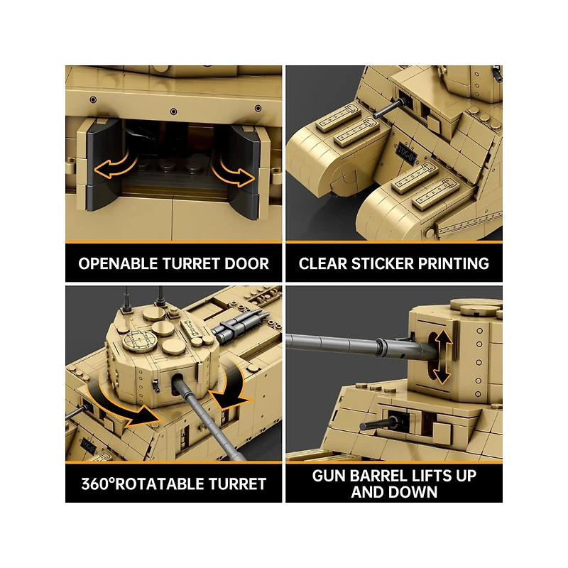 TOG II Tank Building Set – 1,427 Pieces