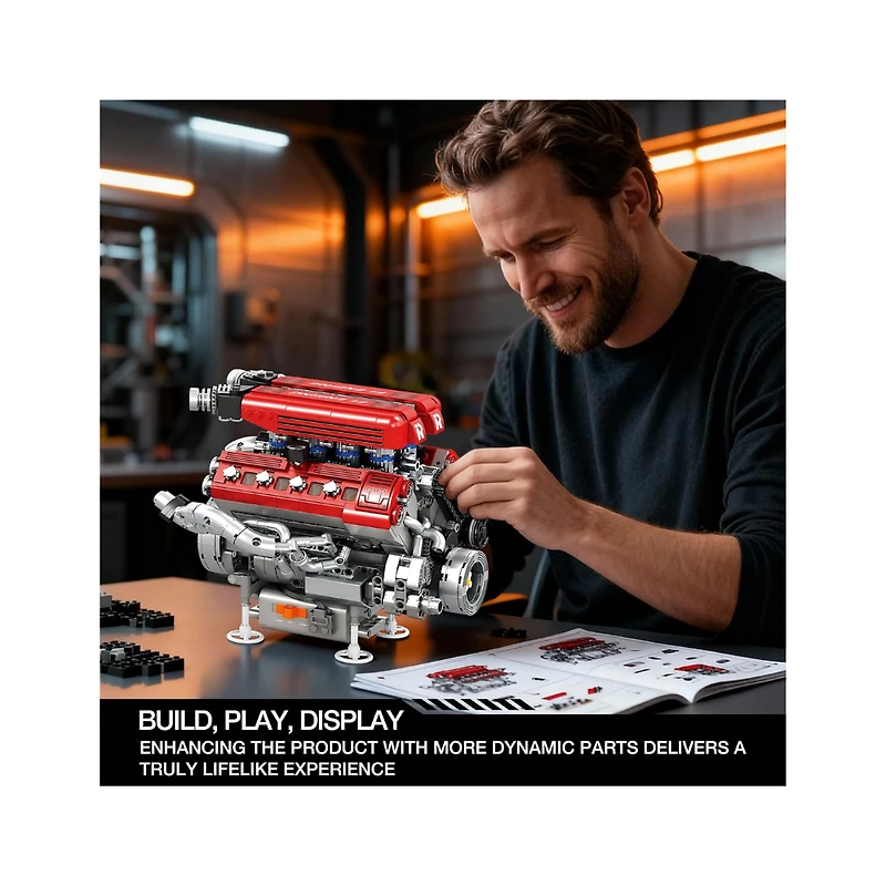 Racing Engine Building Set – 1,101 Pieces