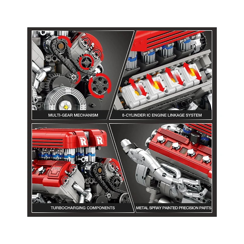 Racing Engine Building Set – 1,101 Pieces