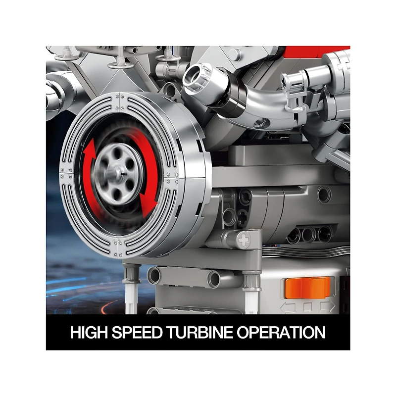 Racing Engine Building Set – 1,101 Pieces