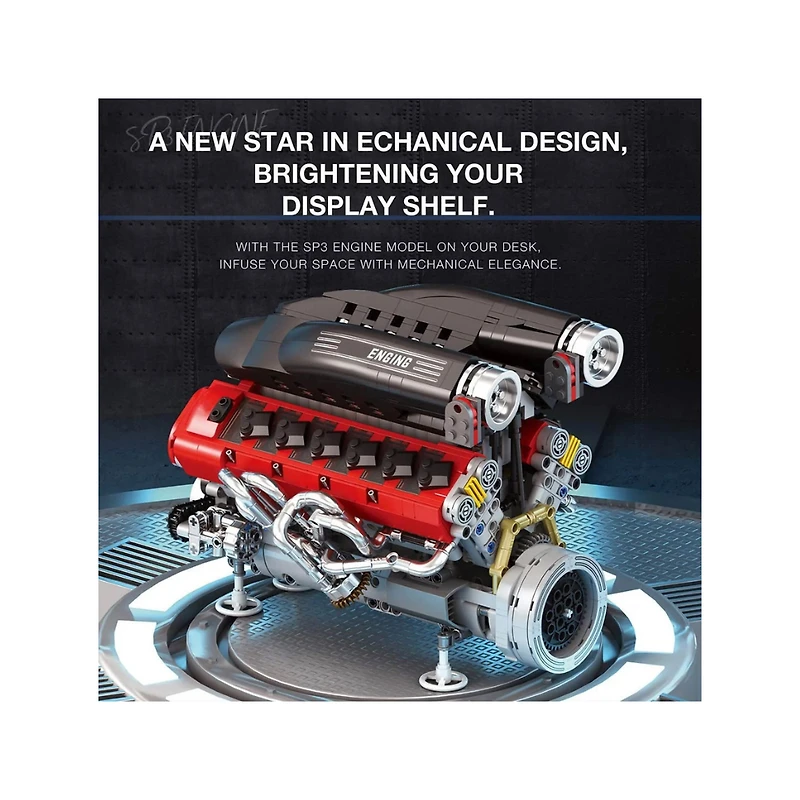 SPE Engine Building Set – 1,240 Pieces