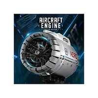Turbofan Engine with Motor Building Set – 1,813 Pieces