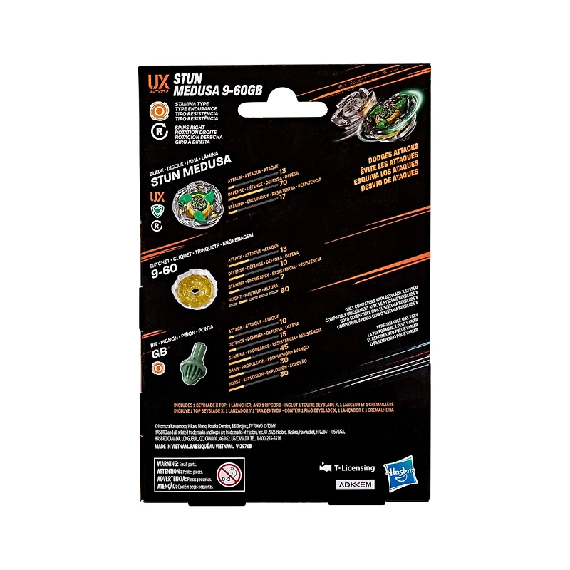 Beyblade X Stun Medusa Starter Pack Battle Top Set