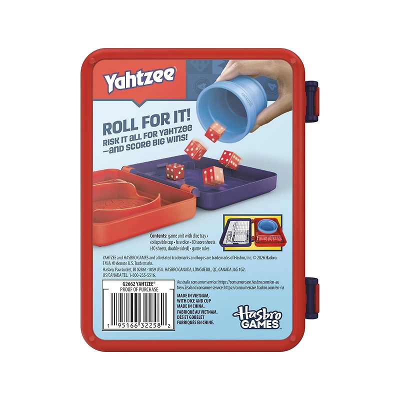 Yahtzee Travel Game – Portable Classic Dice Game