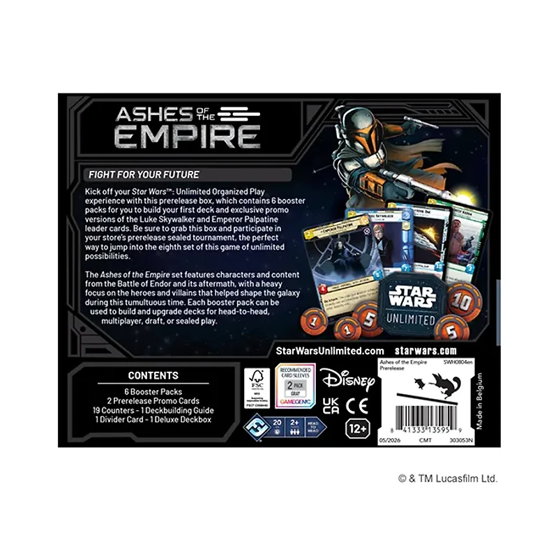 Star Wars: Unlimited – Ashes of the Empire – Prerelease Box