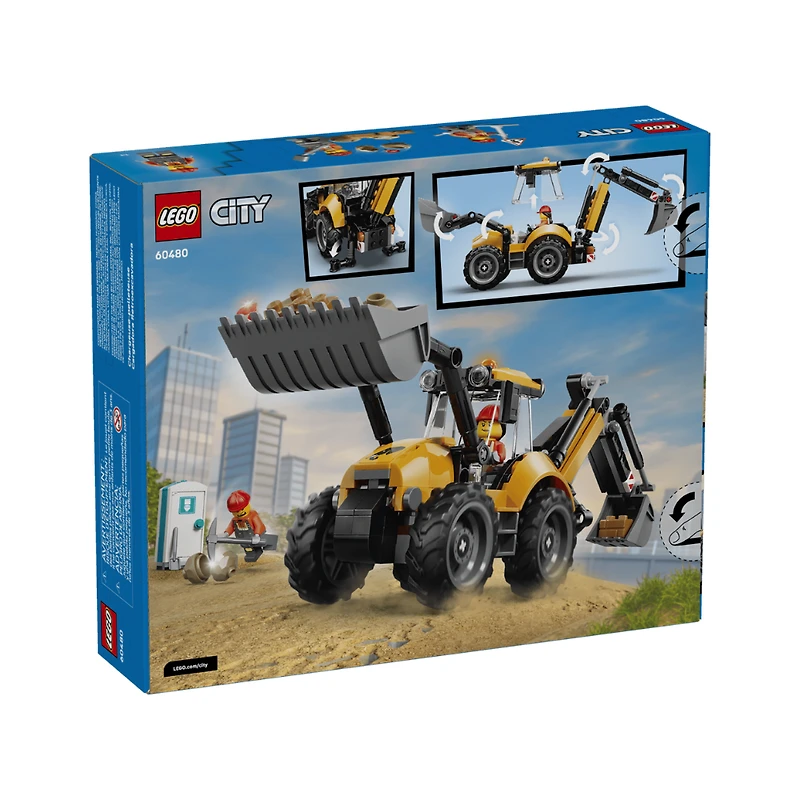 LEGO City Yellow Backhoe Loader 301 Pieces