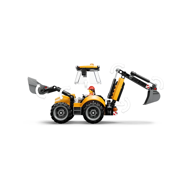 LEGO City Yellow Backhoe Loader 301 Pieces