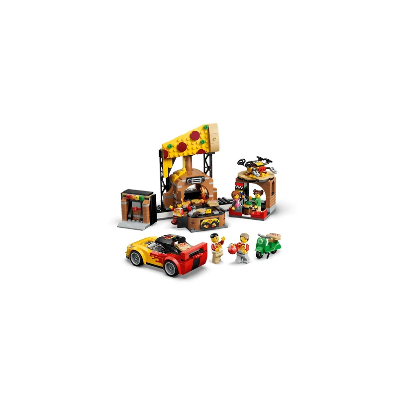 LEGO City Pizza Delivery Experience with Vehicles 494 Pieces