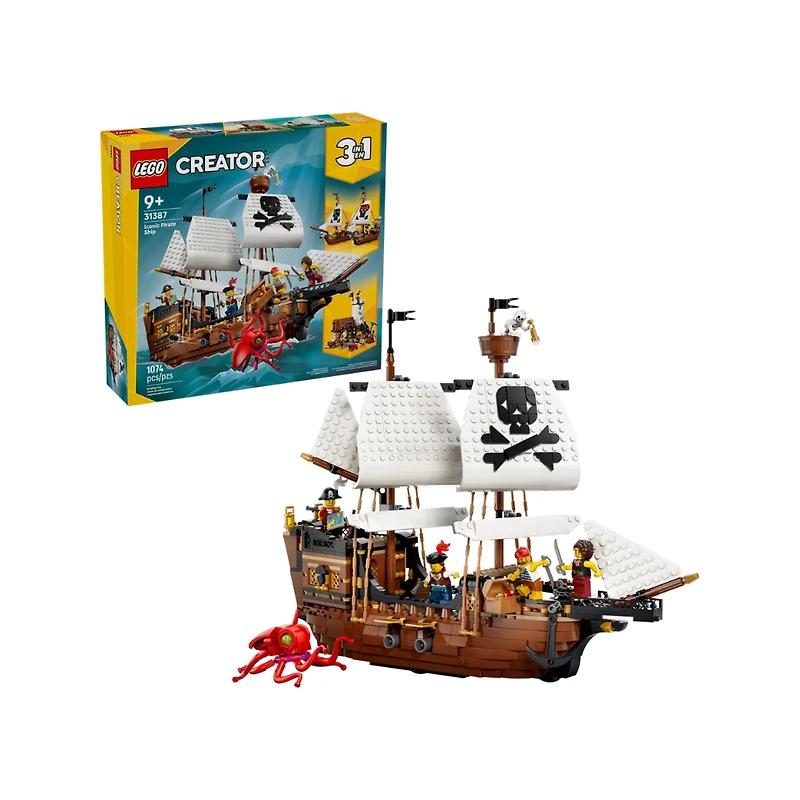 LEGO Creator 3-in-1 Iconic Pirate Ship 1074 Pieces