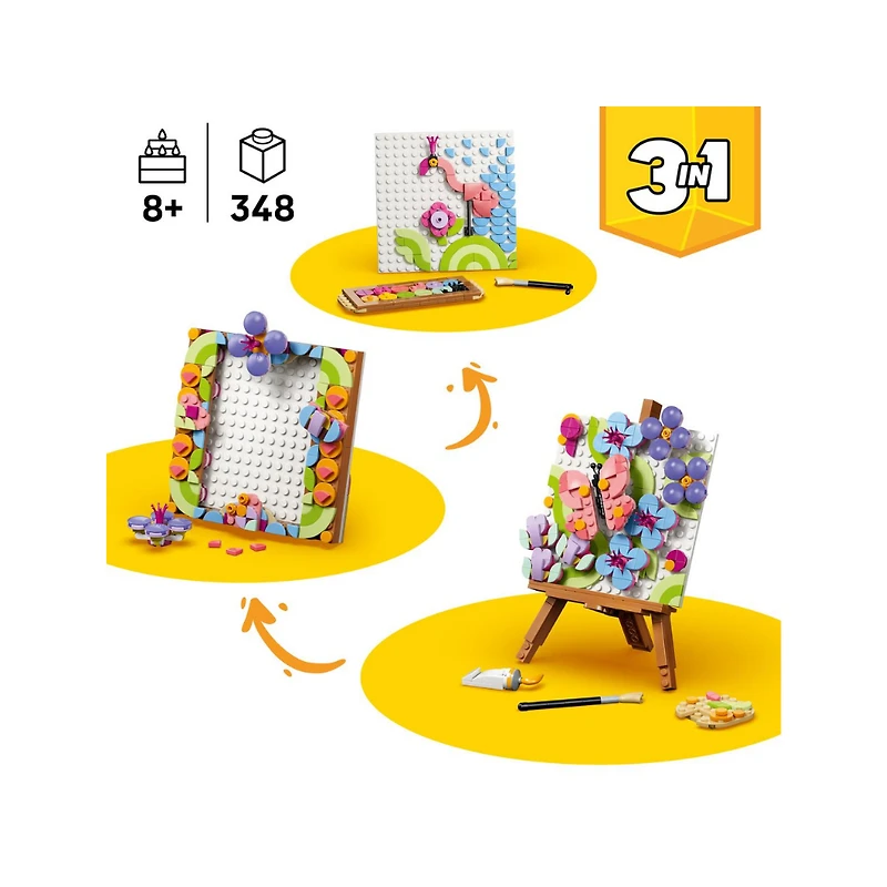 LEGO Creator 3-in-1 Floral Art Decor Painting 348 Pieces