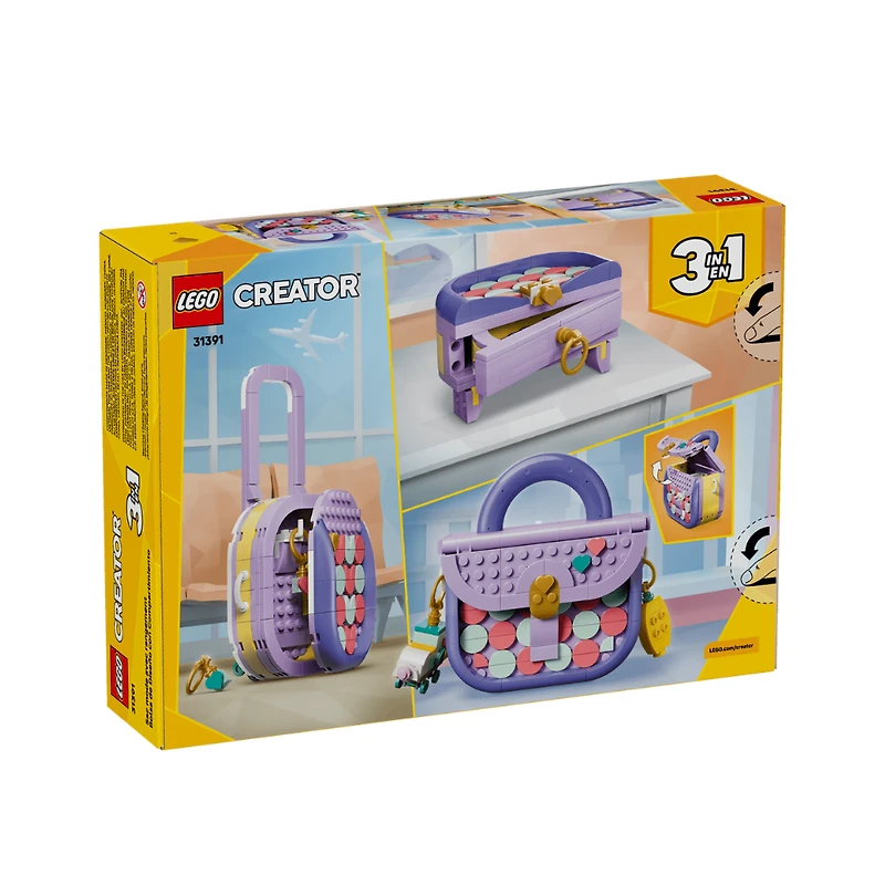 LEGO Creator 3-in-1 Art Fashion Bag with Storage 272 Pieces