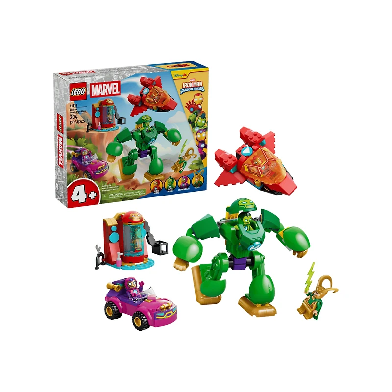 LEGO Marvel Loki vs. Team Iron Man 204 Pieces