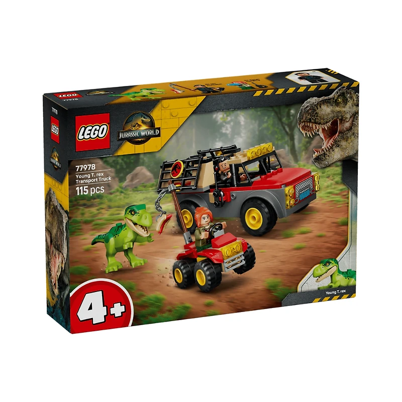 LEGO Jurassic World Young T. rex Transport Truck  115 Pieces