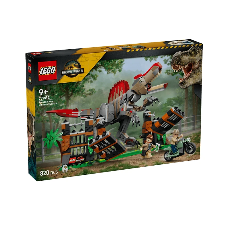 LEGO Jurassic World Spinosaurus Dinosaur Escape 820 Pieces