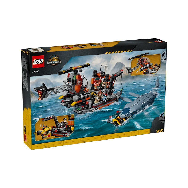 LEGO Jurassic World Mosasaurus Dinosaur Boat Attack 703 Pieces
