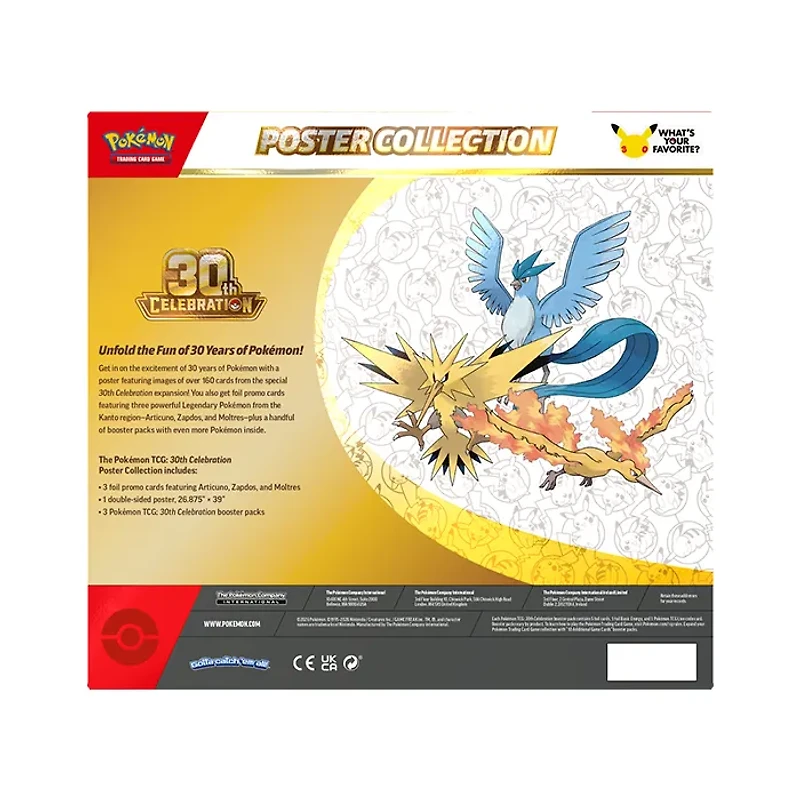 Pokemon TCG: 30th Celebration Poster Collection