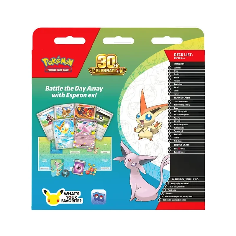 Pokemon 30th Celebration Battle Decks Espeon Ex/ Umbreon Ex (Random Pick)